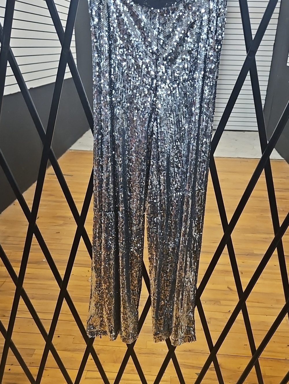 Forever 21 Silver Sequin Maxi Skirt